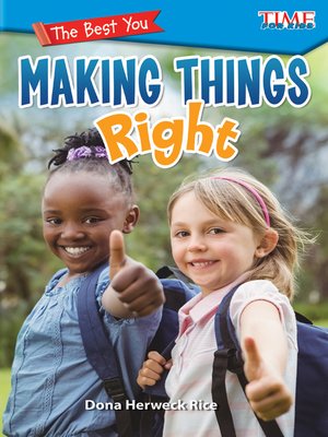 cover image of The Best You: Making Things Right